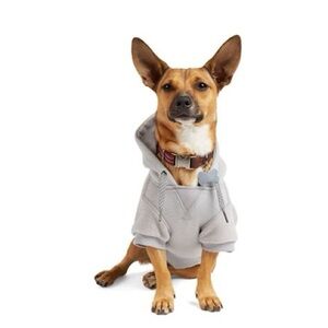 Reddy grey felt print dog hoodie, Size L